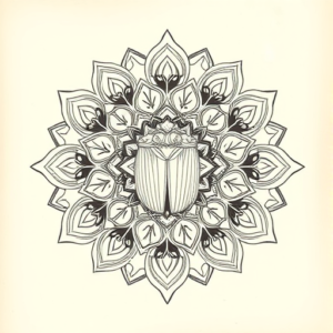 Mandala Scarab Tattoo