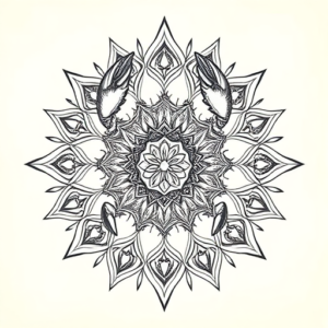 Mandala Scorpion Tattoo