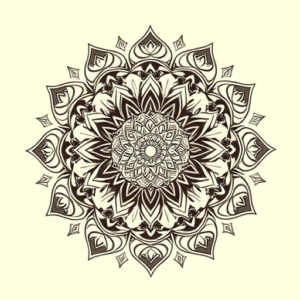 Mandala Scroll Tattoo