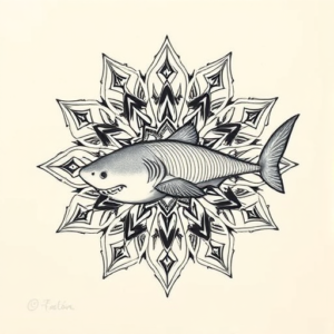 Mandala Shark Tattoo