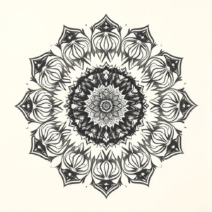 Mandala Siren Tattoo