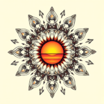 Mandala Sunset Tattoo