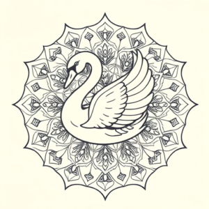 Mandala Swan Tattoo