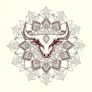 Mandala Taurus Tattoo