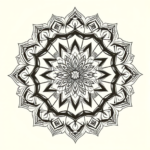 Mandala Teardrop Tattoo