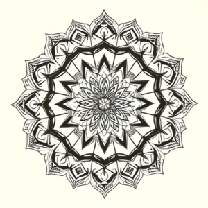 Mandala Teardrop Tattoo