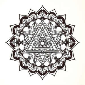 Mandala Triangle Tattoo