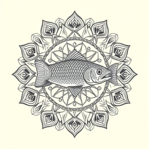 Mandala Trout Tattoo