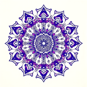 Mandala Violet Tattoo