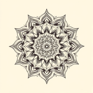 Mandala Virgo Tattoo