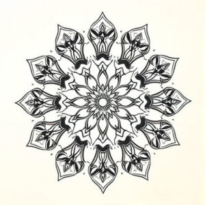 Mandala Water Tattoo