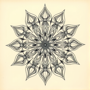 Mandala Weed Tattoo