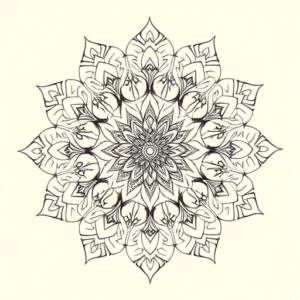 Mandala Wildflower Tattoo
