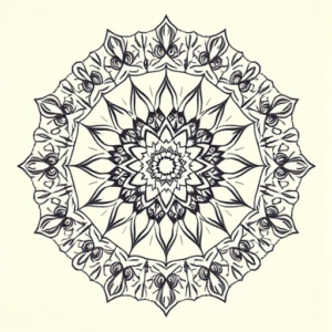 Mandala Wisteria Tattoo