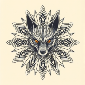 Mandala Wolverine Tattoo