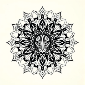 Mandala Zebra Tattoo