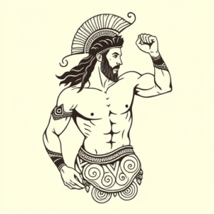 Maori Achilles Tattoo