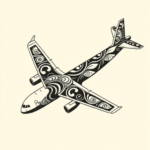Maori Airplane Tattoo