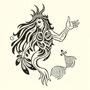 Maori Aquarius Tattoo