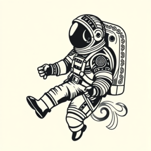 Maori Astronaut Tattoo