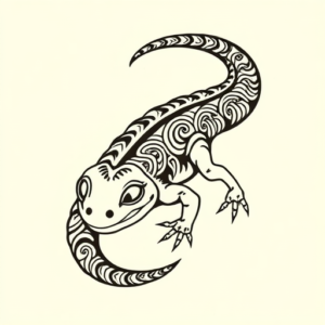 Maori Axolotl Tattoo