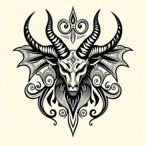 Maori Baphomet Tattoo