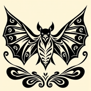 Maori Bat Tattoo