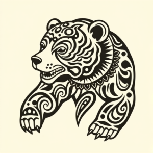 Maori Bear Tattoo