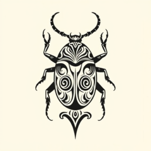 Maori Beetle Tattoo