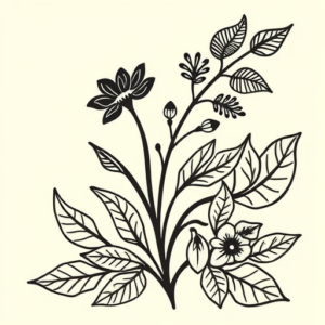 Maori Botanical Tattoo