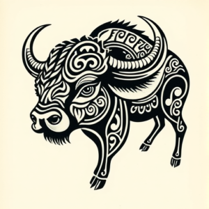 Maori Buffalo Tattoo