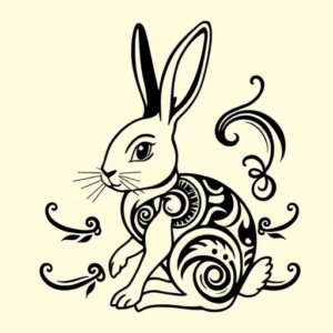 Maori Bunny Tattoo