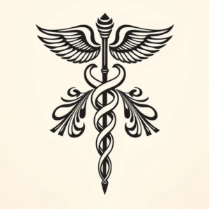 Maori Caduceus Tattoo
