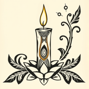 Maori Candle Tattoo
