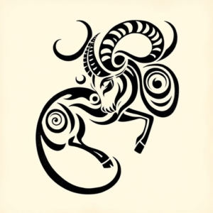 Maori Capricorn Tattoo