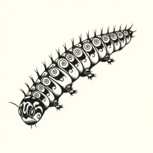 Maori Caterpillar Tattoo