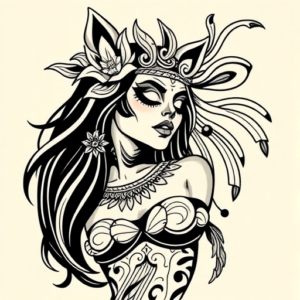 Maori Catrina Tattoo