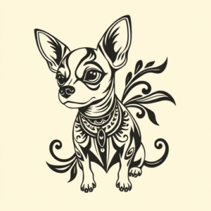 Maori Chihuahua Tattoo