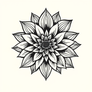 Maori Chrysanthemum Tattoo