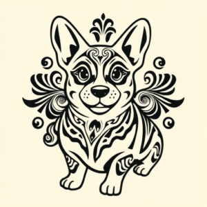 Maori Corgi Tattoo