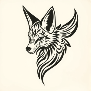 Maori Coyote Tattoo