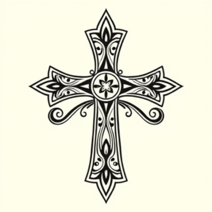 Maori Crucifix Tattoo