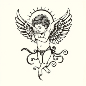 Maori Cupid Tattoo