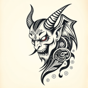 Maori Devil Tattoo