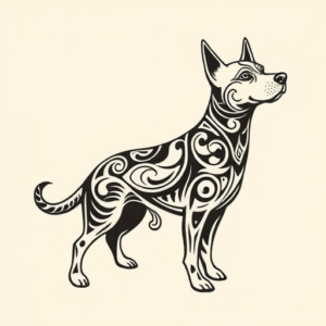 Maori Dog Tattoo