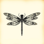 Maori Dragonfly Tattoo