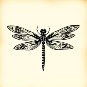 Maori Dragonfly Tattoo