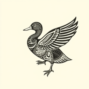 Maori Duck Tattoo