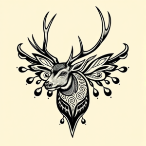 Maori Elk Tattoo