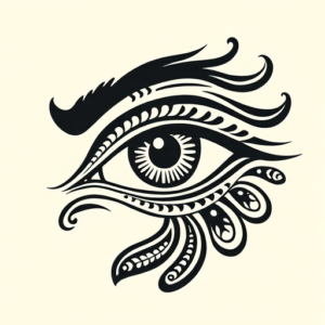 Maori Eye Tattoo